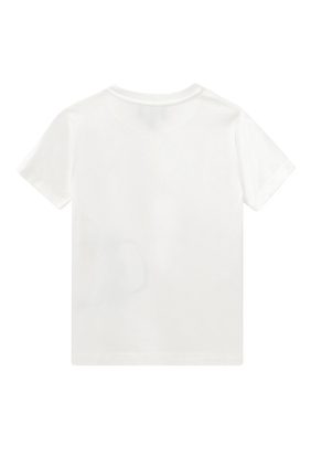Side Skateboard Print T-Shirt in Cotton